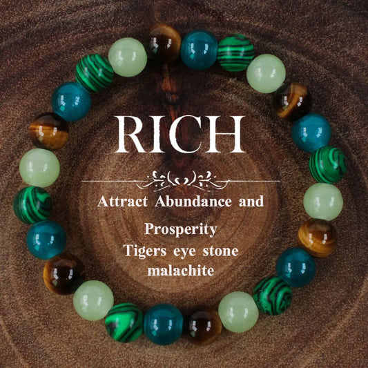 A bracelet created with the intention of financial success and wealth. Unisex. One size.