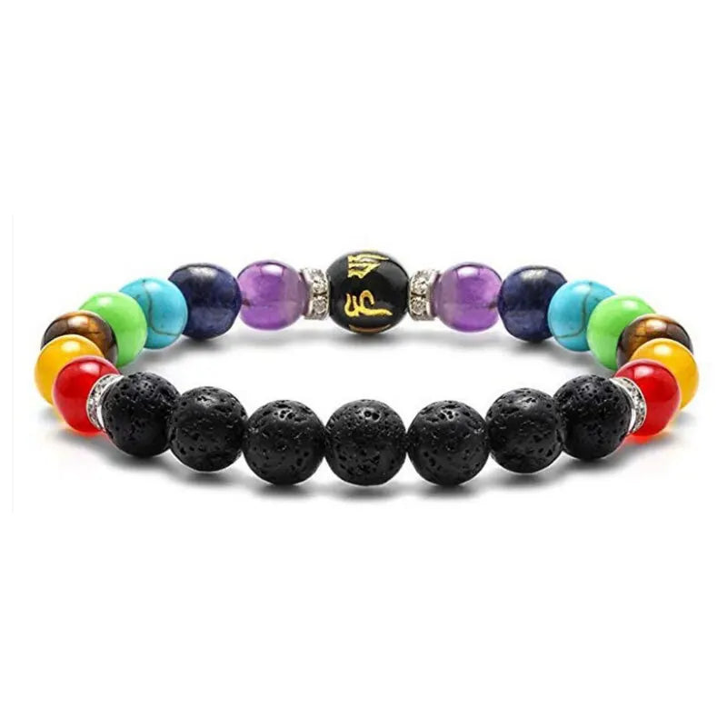 Chakra Bracelet with Meaning Card for Men Women.