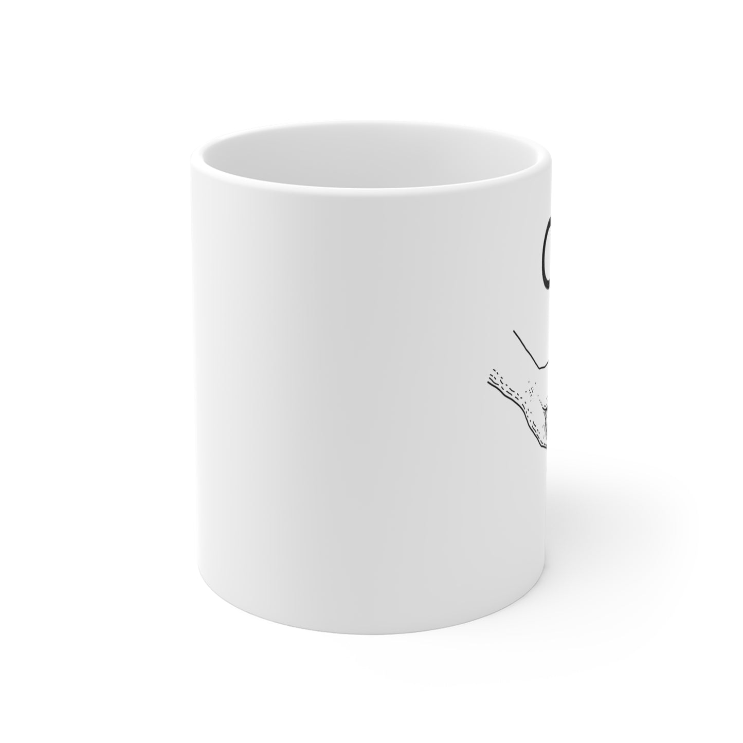 Minimal Line | Illustration Mug | Black Sketch Coffee Tea Ceramic | Eternity | Friendship | Love