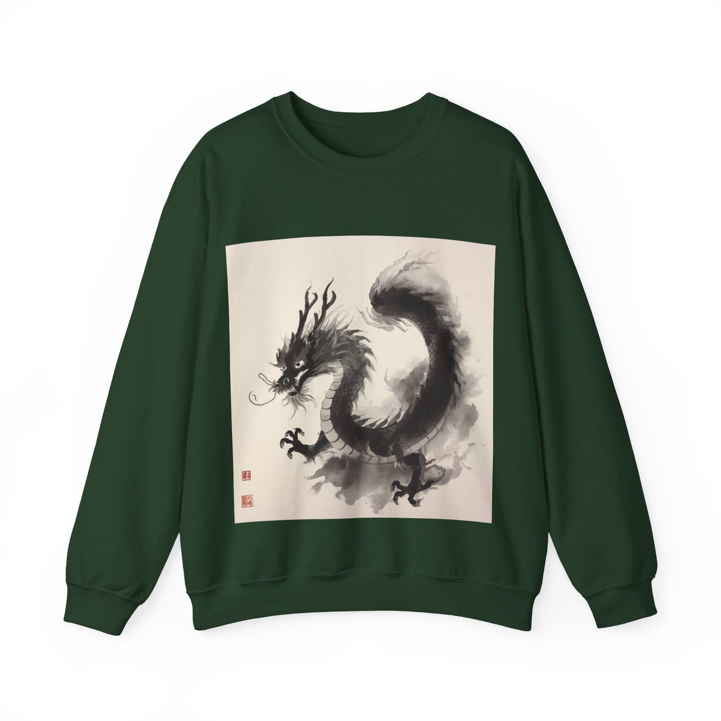 Dragon Ink Art Hoodie – Japanese Style Streetwear Sweatshirt | Unisex Black Hoodie