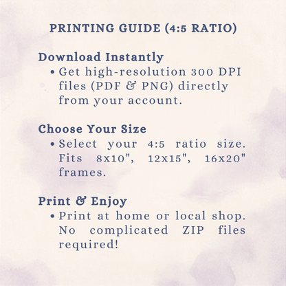 For Granny Luxury Christmas Card – Printable Digital Download (5x7, A6, A5)
