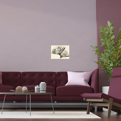 Chinese Art Fans | Oriental Floral & Landscape Wall Print