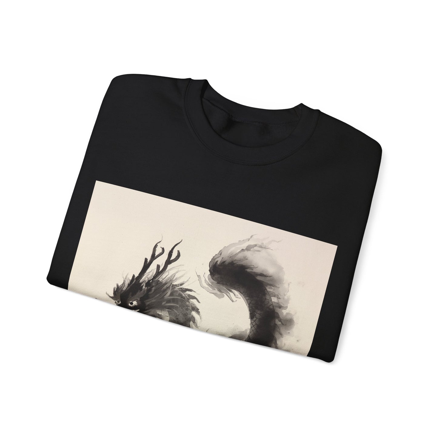 Dragon Ink Art Hoodie – Japanese Style Streetwear Sweatshirt | Unisex Black Hoodie