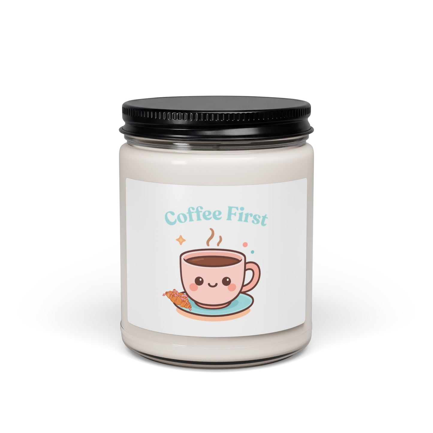 Coffee First – Natural Soy Candle in Glass Jar | Multiple Scents | Perfect Gift for Coffee Lovers