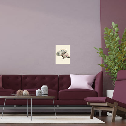 Chinese Art Fans | Oriental Floral & Landscape Wall Print