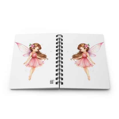 Fairy Notebook | Fantasy Journal | Magical Illustration Spiral Notebook | Writing Gift