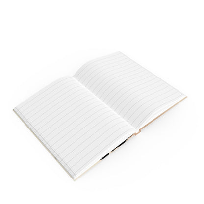 Hard Cover Cat Notebook | Koda Minimalist Journal | A5 Lined Writing Book | Cute Cat Stationery
