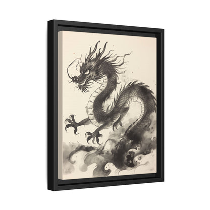 Framed Chinese Dragon | Ink Art Print | Oriental Wall Decor
