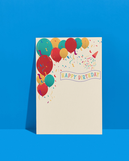 4th Birthday Card – Printable Kids Bunny Card | Instant Digital Download