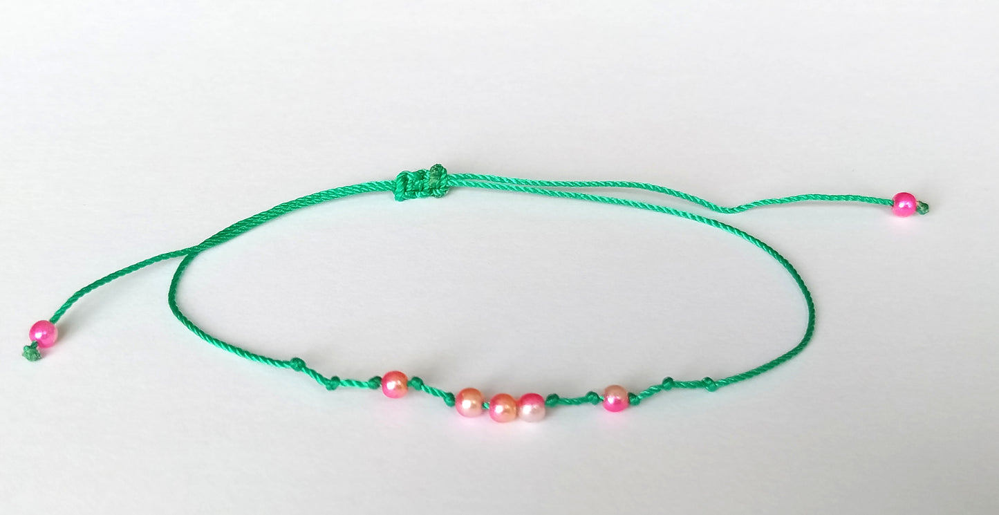 Beautiful, delicate, handmade bracelet.