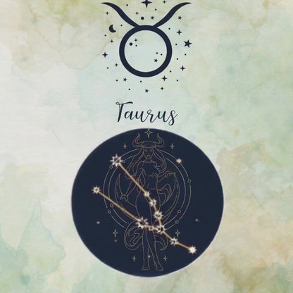 Taurus Zodiac Astrology Art Print | Luxury Sage Green Star Sign Wall Decor, High-End Celestial Constellation Digital Download PNG