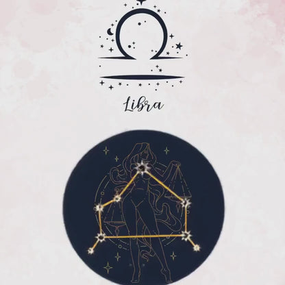 Libra Zodiac Astrology Art Print | Luxury Soft Rose Pink Sign Wall Decor, High-End Celestial Constellation Digital Download PNG